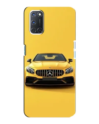 Чехол для OPPO A92 с картинкой «Желтый Mercedes GT»