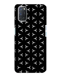 Чехол для OPPO A92 с картинкой «Mercedes паттерн звезд»