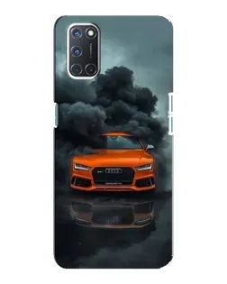 Чохол для OPPO A92 з картинкою «Audi у хмарах диму»
