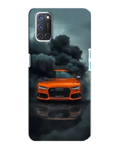 Чохол для OPPO A92 з картинкою «Audi у хмарах диму»
