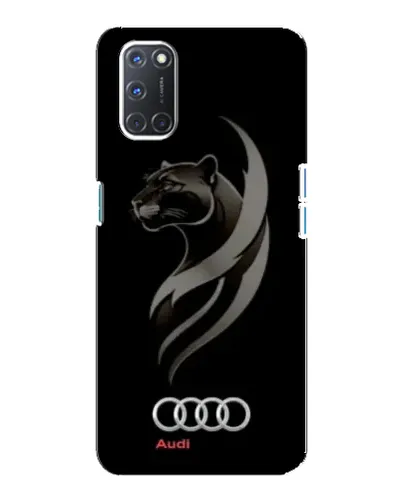 Чохол для OPPO A92 з картинкою «Графіка — пантера та Audi»