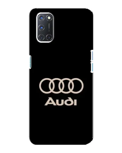 Чохол для OPPO A92 з картинкою «Audi — золотий логотип»
