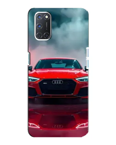 Чохол для OPPO A92 з картинкою «Audi RS — червоний стиль»