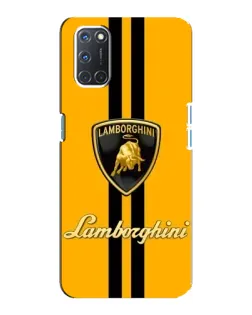 Чохол для OPPO A92 з картинкою «Lamborghini Stripe жовтий»