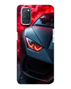 Чохол для OPPO A92 з картинкою «Lamborghini червоне сяйво»