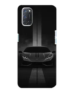 Чехол для OPPO A92 с картинкой «Lamborghini симметрия дорог»