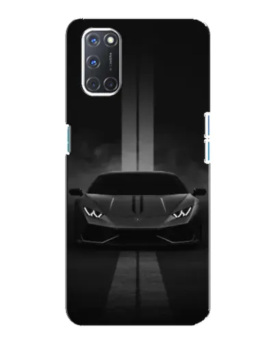 Чехол для OPPO A92 с картинкой «Lamborghini симметрия дорог»