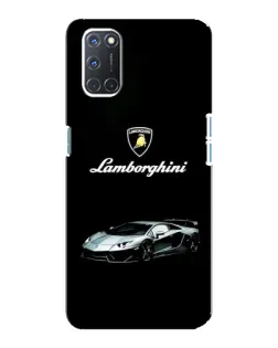Чехол для OPPO A92 с картинкой «Логотип Lamborghini классика»