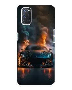 Чехол для OPPO A92 с картинкой «Lamborghini дымная эстетика»