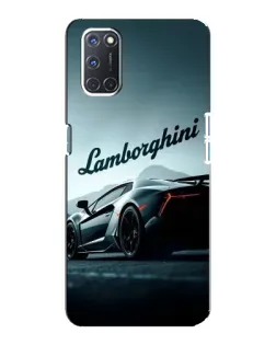 Чехол для OPPO A92 с картинкой «Классическая надпись Lamborghini»