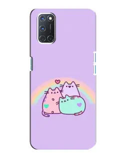 Чохол для OPPO A92 з картинкою «Веселкові Пушини»