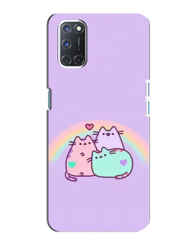 Чохол для OPPO A92 з картинкою «Веселкові Пушини»