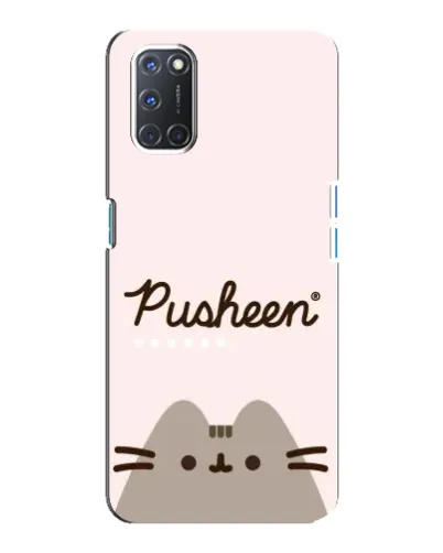 Чохол для OPPO A92 з картинкою «Pusheen логотип»