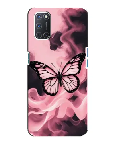 Чохол для OPPO A92 з картинкою «Метелик у диму» Чохол для OPPO A92 з картинкою «Метелик у диму»