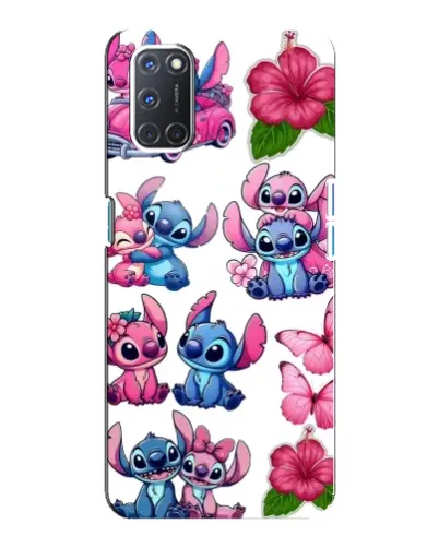 Чохол для OPPO A92 з картинкою «Стікери Stitch та Angel» Чохол для OPPO A92 з картинкою «Стікери Stitch та Angel»