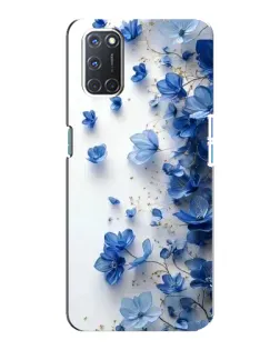 Чохол для OPPO A92 з картинкою «Блакитний квітковий каскад»