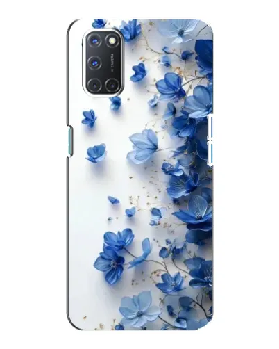 Чохол для OPPO A92 з картинкою «Блакитний квітковий каскад»