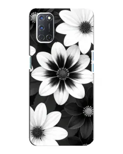 Чохол для OPPO A92 з картинкою «Монохромні айстри»