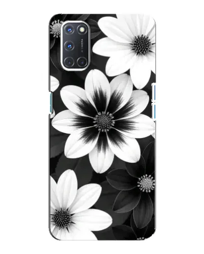 Чохол для OPPO A92 з картинкою «Монохромні айстри»