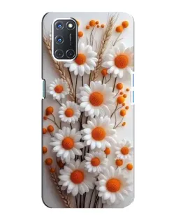 Чохол для OPPO A92 з картинкою «Білі сухоцвіти»