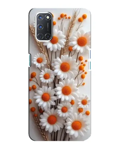 Чохол для OPPO A92 з картинкою «Білі сухоцвіти»