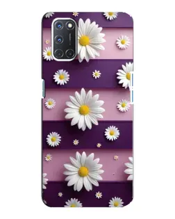 Чохол для OPPO A92 з картинкою «Ромашки на фіолетовому»