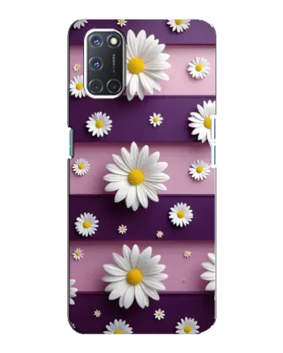Чохол для OPPO A92 з картинкою «Ромашки на фіолетовому»