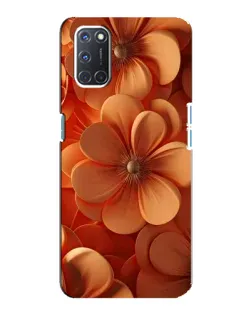 Чохол для OPPO A92 з картинкою «Помаранчева макро квітка»