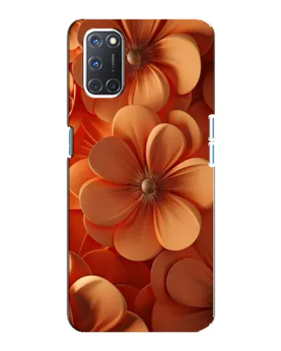 Чохол для OPPO A92 з картинкою «Помаранчева макро квітка»