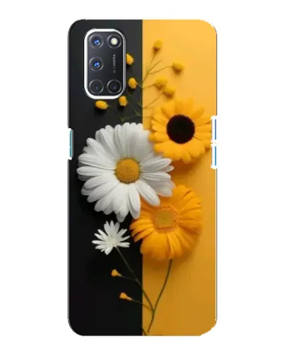 Чохол для OPPO A92 з картинкою «Соняшник та ромашка»