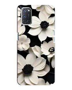 Чохол для OPPO A92 з картинкою «Об'ємні білі квіти»