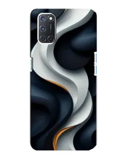 Чохол для OPPO A92 з картинкою «Об'ємні чорно-білі стрічки» Чохол для OPPO A92 з картинкою «Об'ємні чорно-білі стрічки»