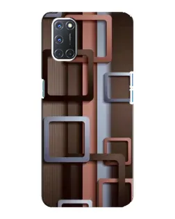 Чохол для OPPO A92 з картинкою «Коричневі об'ємні квадрати» Чохол для OPPO A92 з картинкою «Коричневі об'ємні квадрати»