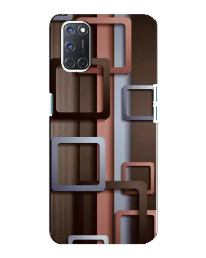 Чохол для OPPO A92 з картинкою «Коричневі об'ємні квадрати» Чохол для OPPO A92 з картинкою «Коричневі об'ємні квадрати»