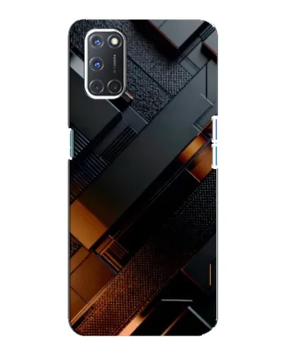 Чохол для OPPO A92 з картинкою «Чорні геометричні блоки» Чохол для OPPO A92 з картинкою «Чорні геометричні блоки»