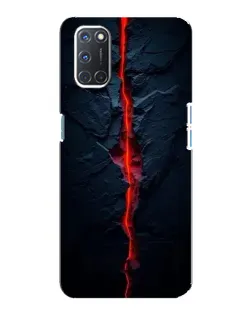 Чохол для OPPO A92 з картинкою «Червона лавова тріщина»