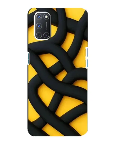 Чохол для OPPO A92 з картинкою «Чорне жовте переплетення» Чохол для OPPO A92 з картинкою «Чорне жовте переплетення»