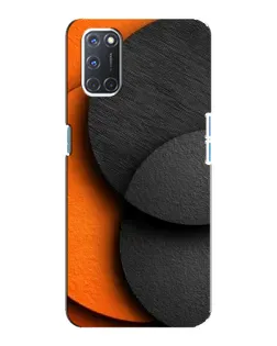 Чохол для OPPO A92 з картинкою «Геометрія помаранчевих кіл»