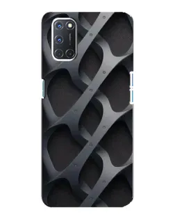 Чохол для OPPO A92 з картинкою «Об'ємне сіре плетіння»