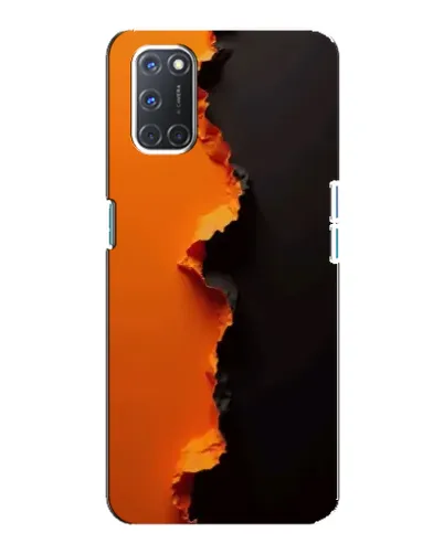 Чохол для OPPO A92 з картинкою «Помаранчевий розлом» Чохол для OPPO A92 з картинкою «Помаранчевий розлом»