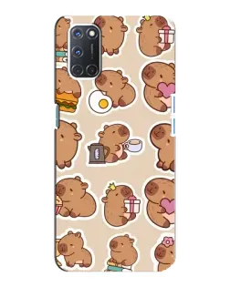 Чохол для OPPO A92 з картинкою «Капібари паттерн» Чохол для OPPO A92 з картинкою «Капібари паттерн»