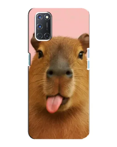 Чохол для OPPO A92 з картинкою «Капібара з язиком»