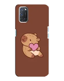 Чохол для OPPO A92 з картинкою «Капібара з серцем» Чохол для OPPO A92 з картинкою «Капібара з серцем»