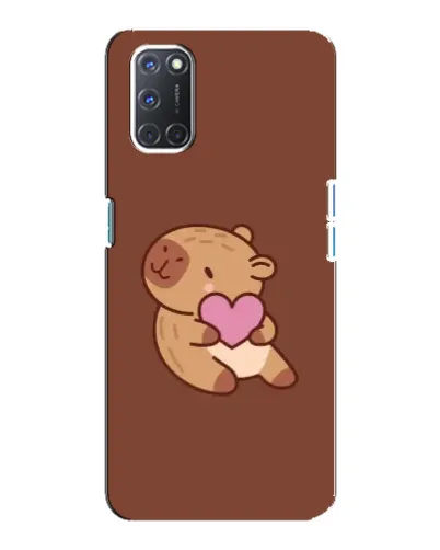Чохол для OPPO A92 з картинкою «Капібара з серцем»