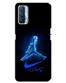 Чехол для OPPO A92s с картинкой «Jordan Neon Blue» Чехол для OPPO A92s с картинкой «Jordan Neon Blue»