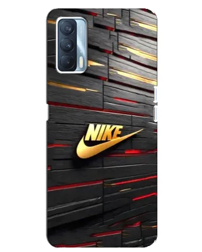 Чохол для OPPO A92s з картинкою «Золотий Nike на металі»