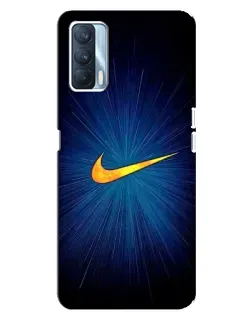 Чохол для OPPO A92s з картинкою «Синій пульс Nike»
