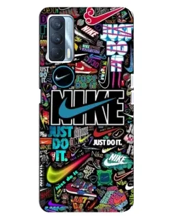 Чохол для OPPO A92s з картинкою «Яскравий колаж Nike»