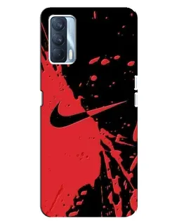 Чохол для OPPO A92s з картинкою «Червоні бризки Nike»