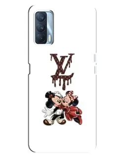 Чохол для OPPO A92s з картинкою «LV та Міккі Маус»